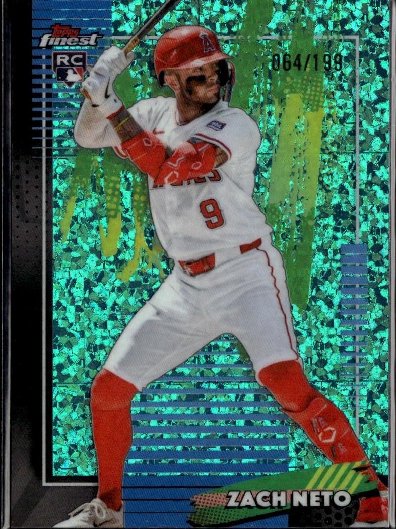 2026 Finest #38 Zach Neto Aqua Mini-Diamond Refractor #/199 R6