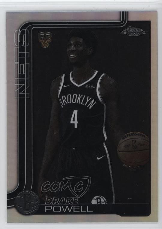 2025-26 Topps Chrome Negative Refractor Drake Powell #272 14ql