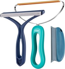 3PCS Pet Hair Remover Tool, Dog Cat Fur Lint Cleaner Brush for Carpet Couch Car
