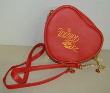 Wizard of Oz Tin Man Heart Clock Crossbody Bag Red