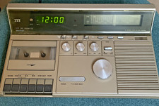Vintage ITT CCR 300 Clock Radio Cassette Player - 1980s - Working