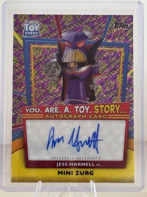 2025 Topps 30 Years of Toy Story Jess Harnell Mini Zurg Auto YRT-JH #/75