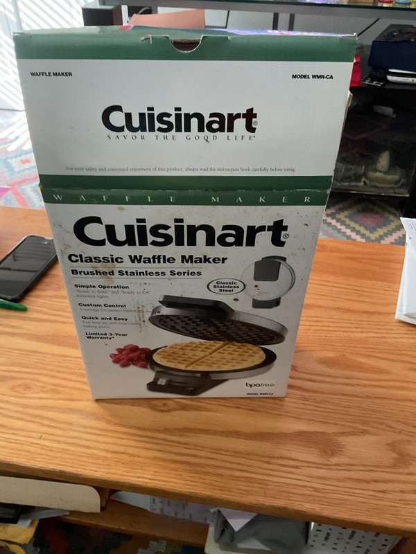 CUISINART CLASSIC WAFFLE MAKER, NEVER OPENED MINT