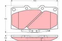 1 X Bremsbelagsatz BremsbeläGe TRW GDB3131 FüR Nissan 200 SX
