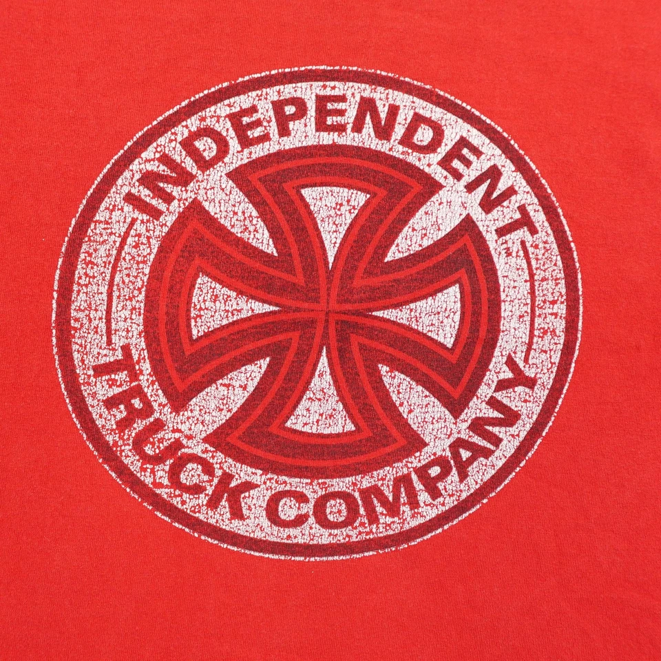 Camisa Camiones Independientes De Colección Hombres 2XL Roja Skateboarding Antiguo Logo Patinador Cruz Foto 3 de 4