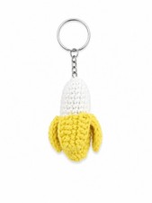 Banane Schlüsselanhänger gehäkelt personal...