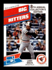 1988 Drake's Big Hitters #23 Larry Sheets - NM-MT