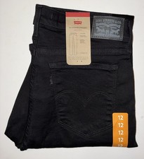 Levi's Women's 314 Shaping Straight Jean Stellar Stretch Black 31x32 NEW W/ Tags