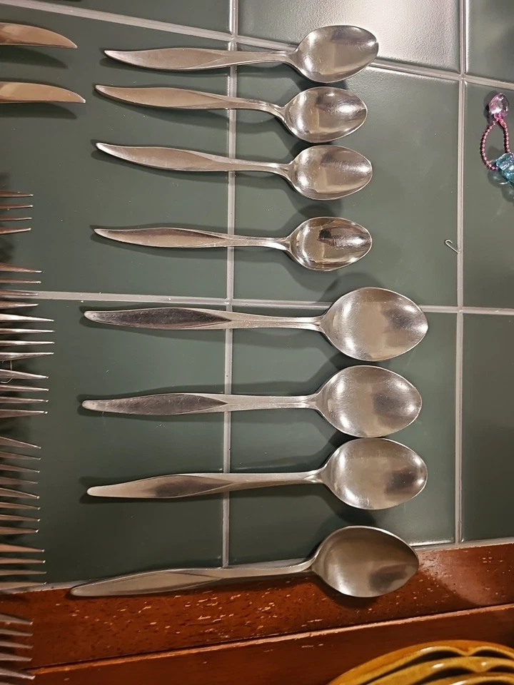 Nasco Flamingo Montego Stainless Steel 34 Piece Flatware Set Japan - Imagem 4 de 4