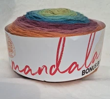Mandala Bonus Bundle Lion Brand Yarns Sz3 10.5 oz Cake SASQUATCH 