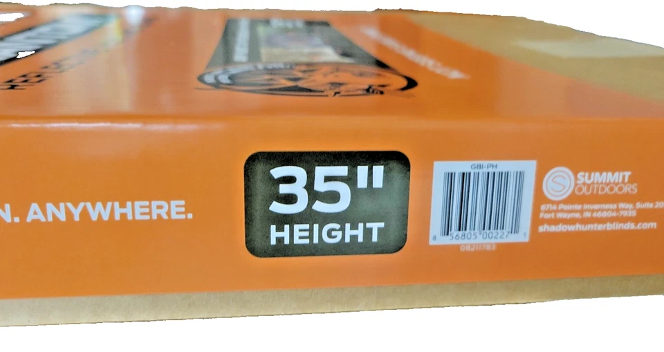 SHADOW HUNTER, GHOST BLIND PHANTOM, 36"H  REFLECTIVE HUNTING BLIND-GBI-PH   (BT) - Image 3 of 4