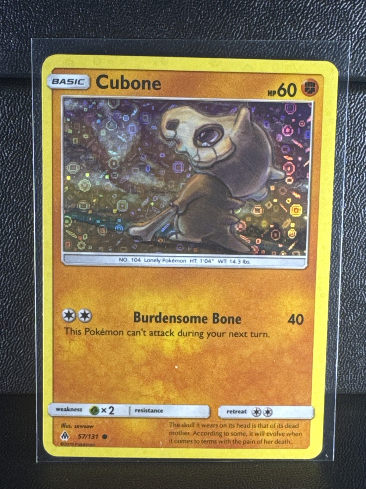 Pokémon TCG - Cubone 057/131 - 2018 General Mills Holo Promo Card LP/MP
