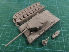 3D Printed 1/72 S series Project 701 100 Gun tank Unpainted