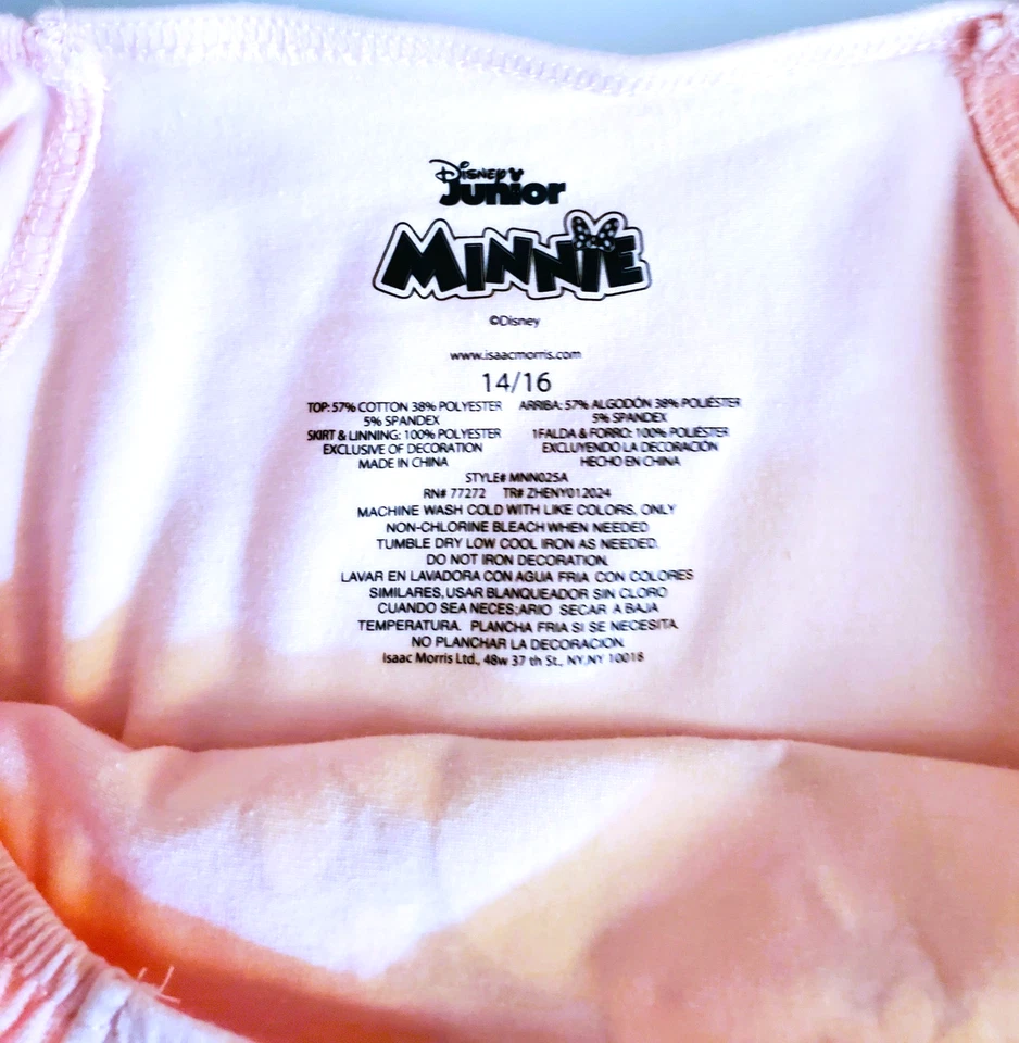 Nuevo con Etiqueta - Vestido DISNEY JUNIOR MINNIE MOUSE - Tul - Talla 14/16 Foto 4 de 4