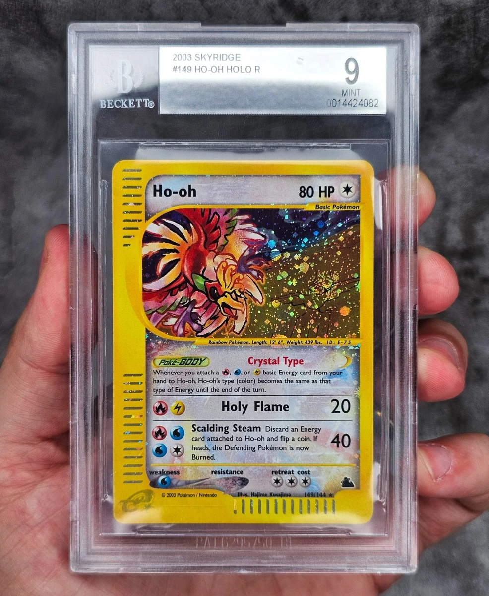その他 Ho-oh Crystal type PSA 10 Pokemon 2002 Ho-Oh Crystal Holo Split Earth 1st Ed. #091