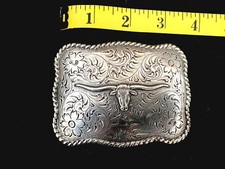 Nocona Longhorn Steer Belt Buckle
