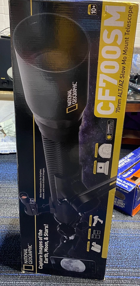 Carbon Fiber National Geographic Telescope CF700SM Slow Motion Mount 70mm Smart - Image 2 of 4