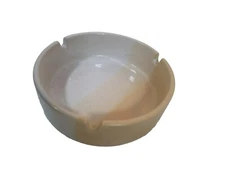 Vintage Ashtray Ombre Yellow Ashtray, Ceramic Ashtray, Vintage Ashtray, 5"