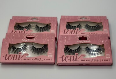 4 Wispy Full Dramatic Ioni 3D Faux Mink Lashes Free Shipping