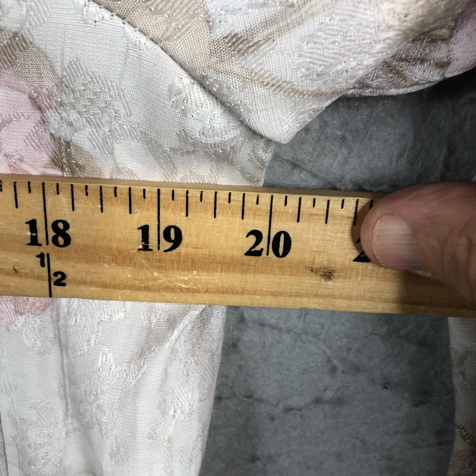 Vintage Maren Jacket Womens 12 Floral Tafetta Faux Twin Set Occasion 80s NEW - Image 3 of 4