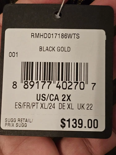 Rachel Roy 女式长袖金色黑色长裙加大码 2x 全新带标签 139 美元 - 第 9 张/共 9 张