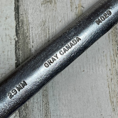 Gray Canada 29MM Metric Combination Open and 12 Pt Box End Wrench MO29 - Picture 2 of 4