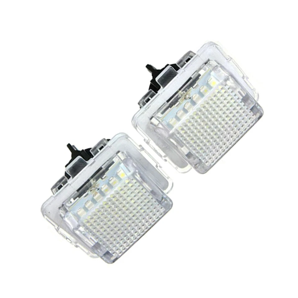Juego de 2 luces LED con número de matrícula para Mercedes Benz W204 W212 W221 blancas Foto 4 de 4