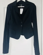NWT Patrizia Pepe Blazer Extra Long Sleeves Size It 42