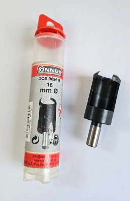 CONNEX Zapfenschneider Ø 16 mm, Schaft Ø 8 mm, 1-Schneide