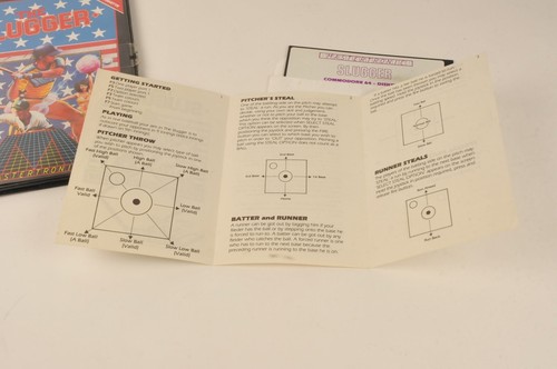 Commodore 64 128 Mastertronic The Slugger Disk Baseball Game w/ case Retro C64 - Picture 7 of 13