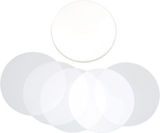 100Pcs Circle Mylars, Badge Film Clear Film for round Badge Button, Transparent