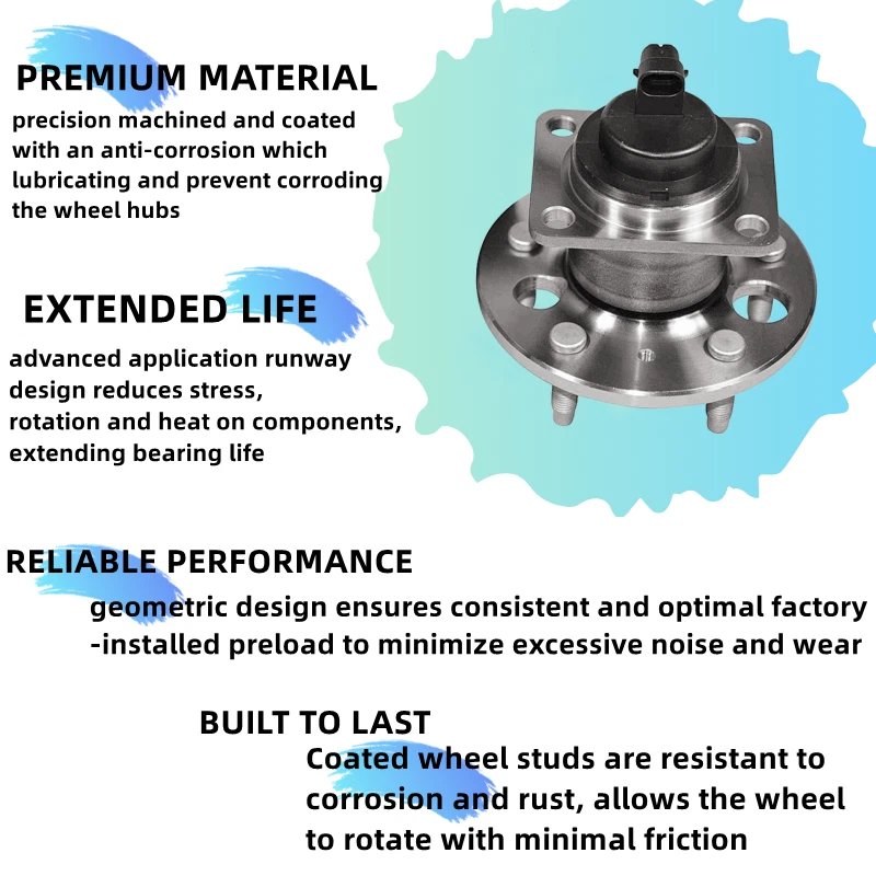 Cojinete de cubo de rueda para Chevy Malibu Classic Oldsmobile Alero Pontiac Grand Am Foto 3 de 4