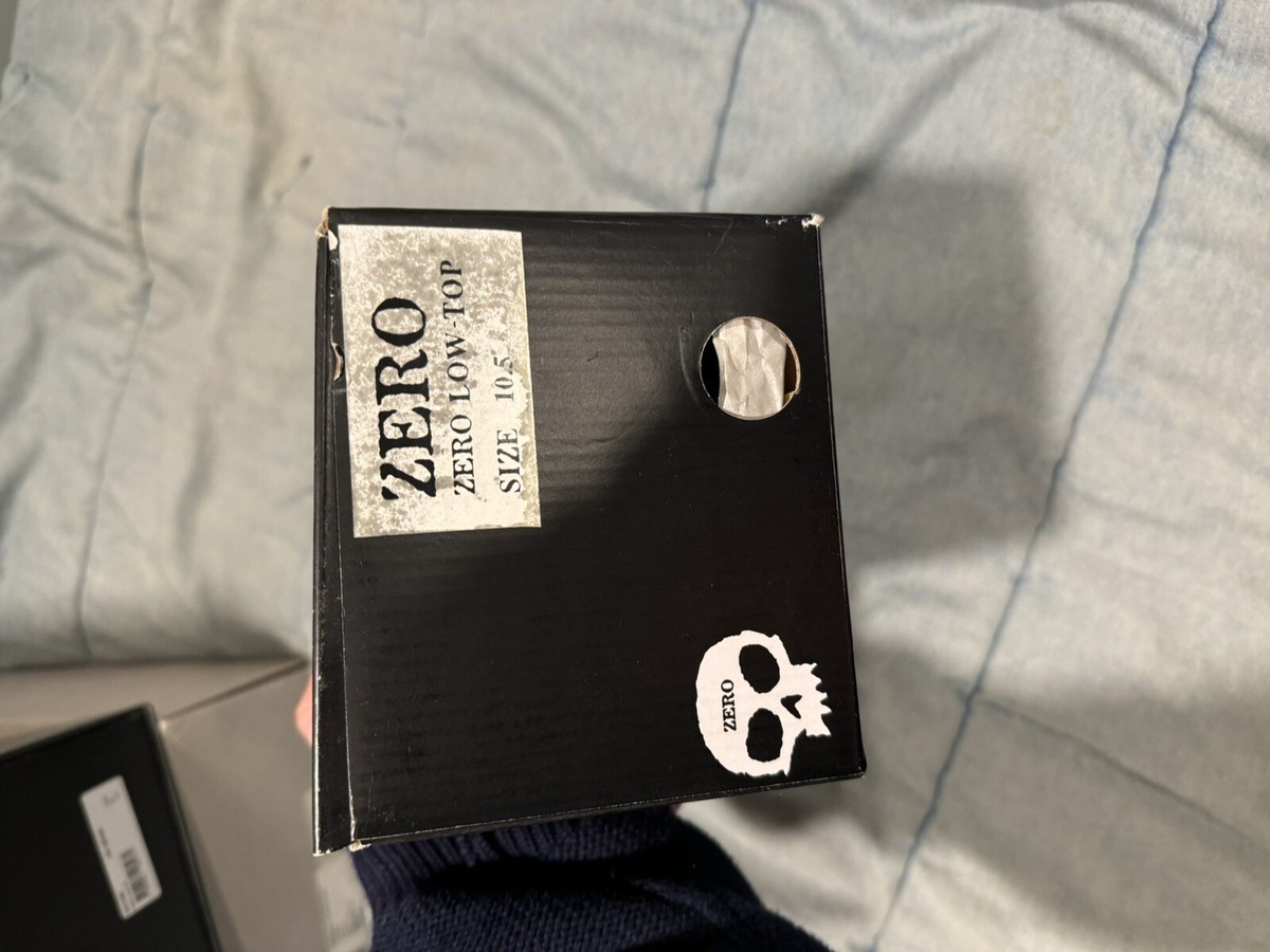 Zero Skateboards Sample Low Top Sneaker With Signed Box | eBay