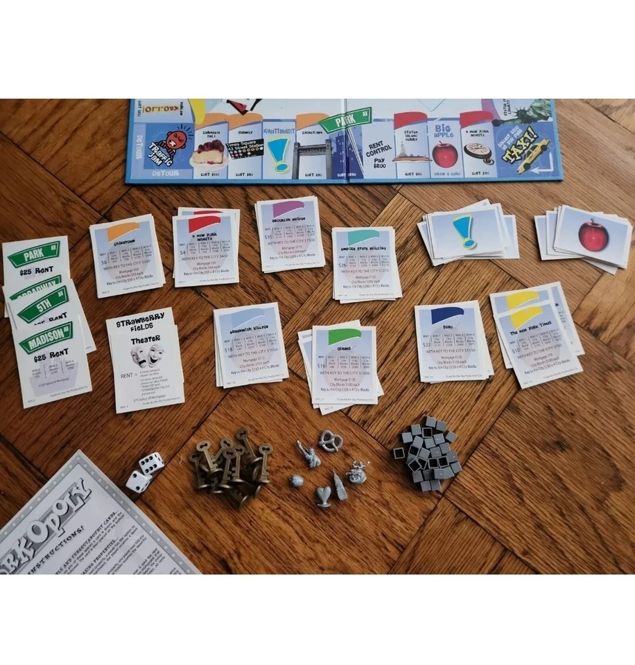 New York-Opoly Monopoly Board Game NYC Souvenir Boardgame Strategy Family Game  - Image 3 of 4