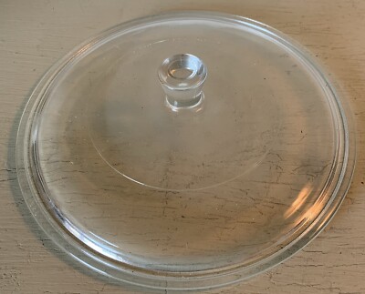 Vintage Glasbake Replacement Lid Only J-526 Round Glass Clear Pyrex
