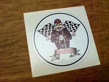 CAFE RACER Vintage  Motorcycle Fairing Helmet Sticker 1 off 75mm