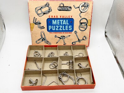VINTAGE CHAD VALLEY METALLPUZZLE SPIEL - OHNE ANLEITUNG VERPACKT