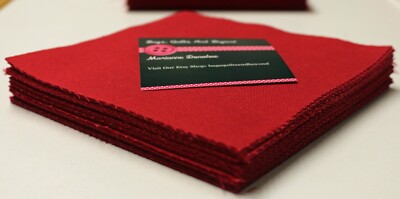 charm pack  Blood Red  Solid  MDG  48  - 5'' squares