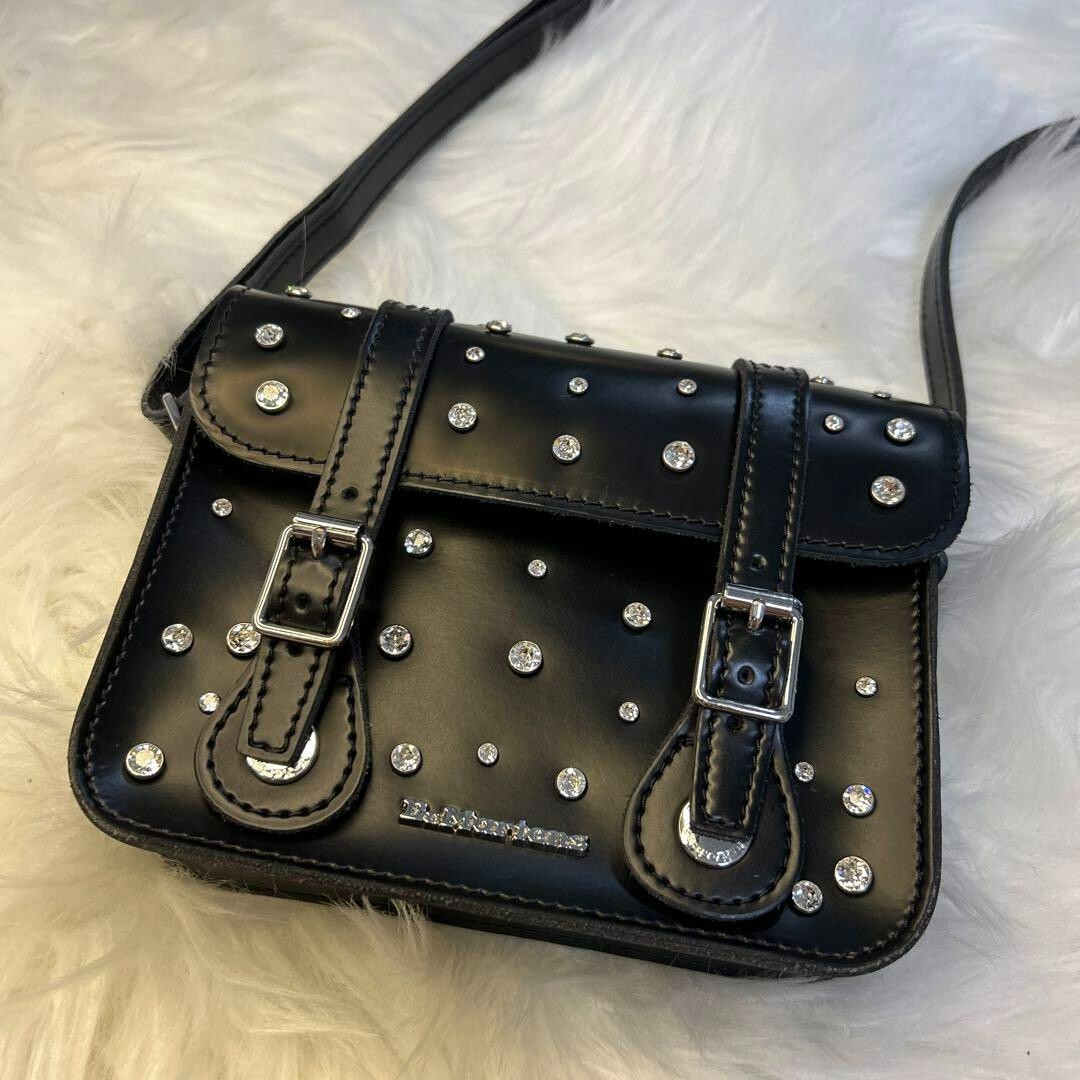 Dr.Martens Swarovski Satchel Bag Black Leather Womens | eBay