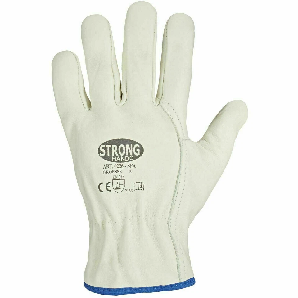 Winter Arbeitshandschuhe SPA aus weichem Rindleder mit Molton gefüttert Gr. 9-11 - Bild 2 von 3