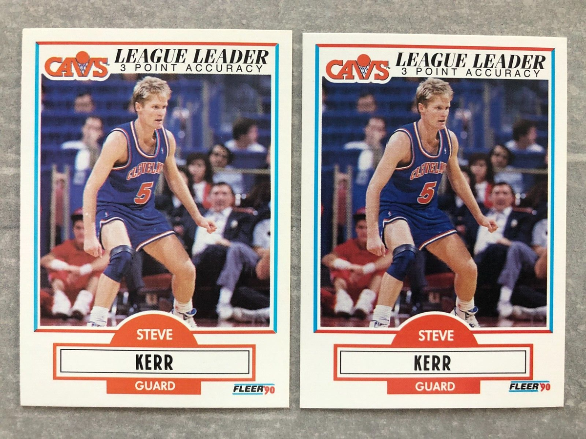 2) 1990 Fleer STEVE KERR 