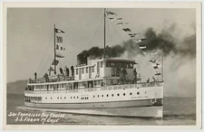 S.S. General Frank M. Coxe Steamship, San Francisco Bay Cruise 1948 RPPC