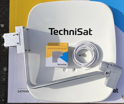 Impianto Satellitare TechniSat Satman65plus – 65cm, Bianco, Con Quad LNB UnySat (Nuovo) - Foto 5