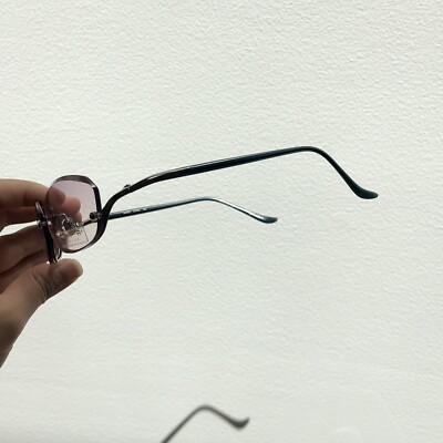 Vintage Kata Pink/Green Half Rimless Sunglasses Vintage Kata Pink/Green Half Rimless Sunglasses | eBay main image 4