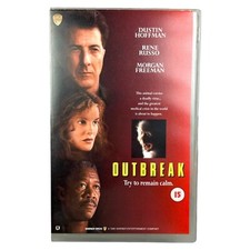 Outbreak Video VHS Ex Rental Large Case Thriller Cert 15 1995