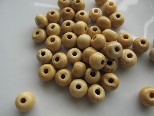 Jewellery Design 10mm Natural Cream Round Chunky Bone Bead Beads Pack 10 - Picture 4 of 6
