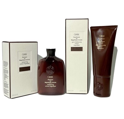 ORIBE FOR MAGNIFICENT VOLUME  SHAMPOO 8.5 OZ & CONDITIONER 6.8 OZ NEW VEGAN