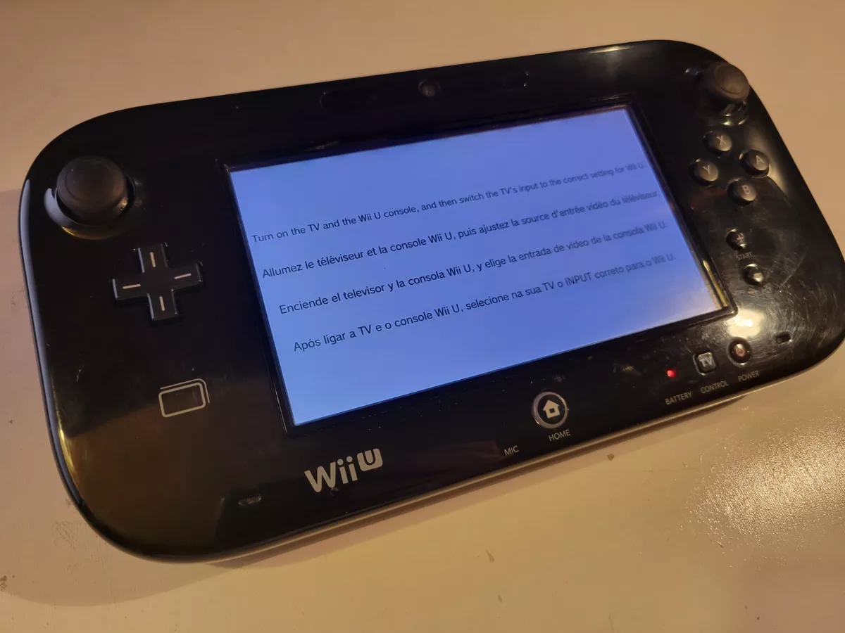 Nintendo Wii U Black Replacement GamePad