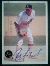 RICK ANKIEL  ARKANSAS TRAVELERS AUTHENTIC LIMITED EDITION AUTOGRAPH CARD 