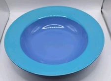 (1) VTG Lindt Stymeist COLORWAYS Large Rim Salad Pasta Soup Bowl Turquoise Blue